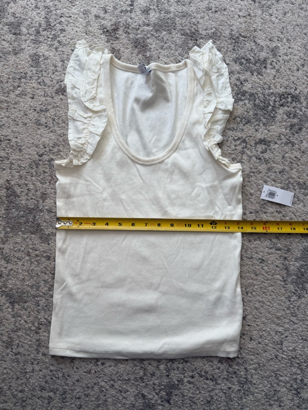 Old Navy Ruffle Ribbed Tank Medium - Picture 7 of 7